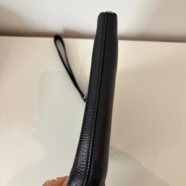 Pochette en cuir Gucci noir
