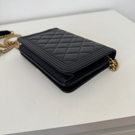 Sac Chanel Wallet on Chain Boy Noir
