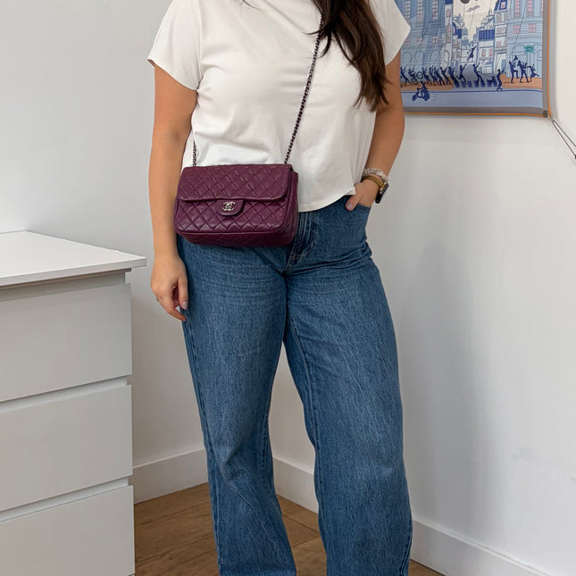 Sac Chanel Timeless souple violet