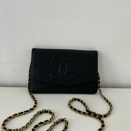 Sac Chanel Wallet On Chain Noir vintage
