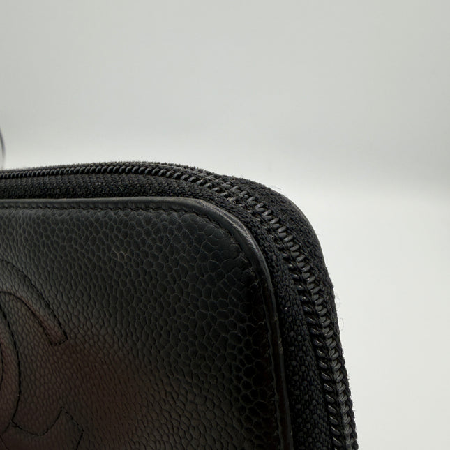 Portefeuille Chanel CC cuir grainé