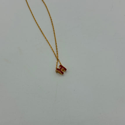 Collier Hermès Mini Pop H Fuchsia