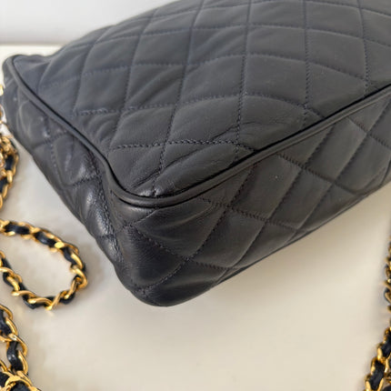 Sac Chanel Caméra GM vintage bleu nuit