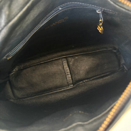 Sac Chanel Caméra GM vintage bleu nuit