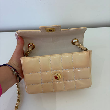 Sac Chanel Mini East West Chocolate Bar Beige