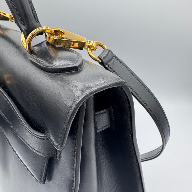 Kelly 32 Hermès Box Noir