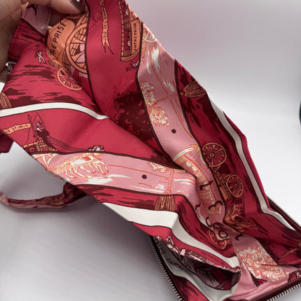 Sac Hermès en soie Jeu des Omnibus