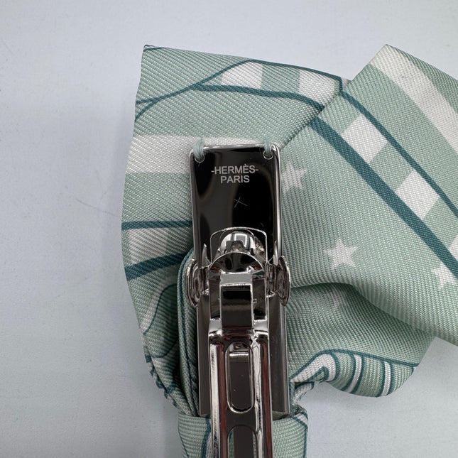Barrette Hermès Grenelle en soie