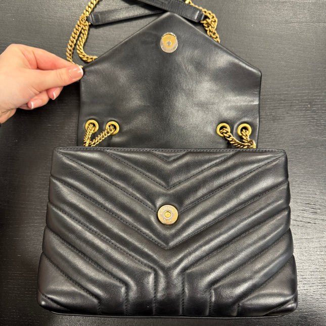 Sac Loulou Small Noir Saint Laurent