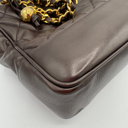 Sac Chanel shopping chocolat