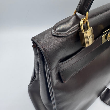 Sac Kelly 32 Hermès Chocolat