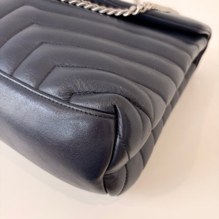 Sac Saint Laurent Loulou Medium Marine