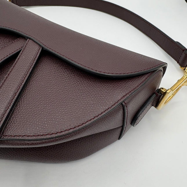 Sac Dior Saddle Moyen Prune