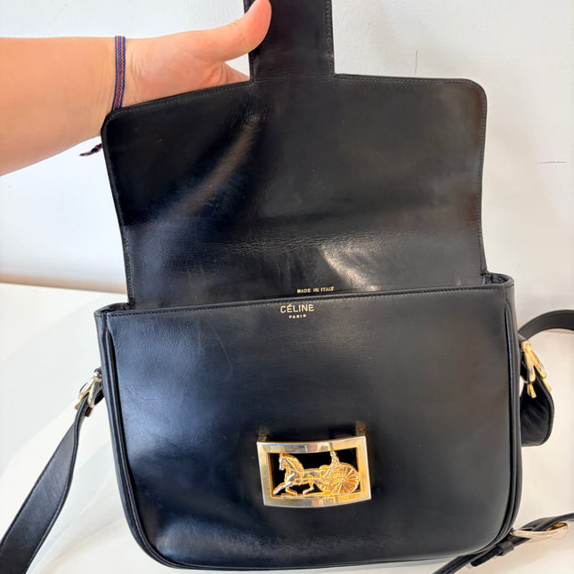 Sac Céline vintage fermoir calèche