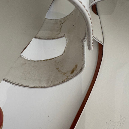 Sandales Oran Hermès Blanches T41