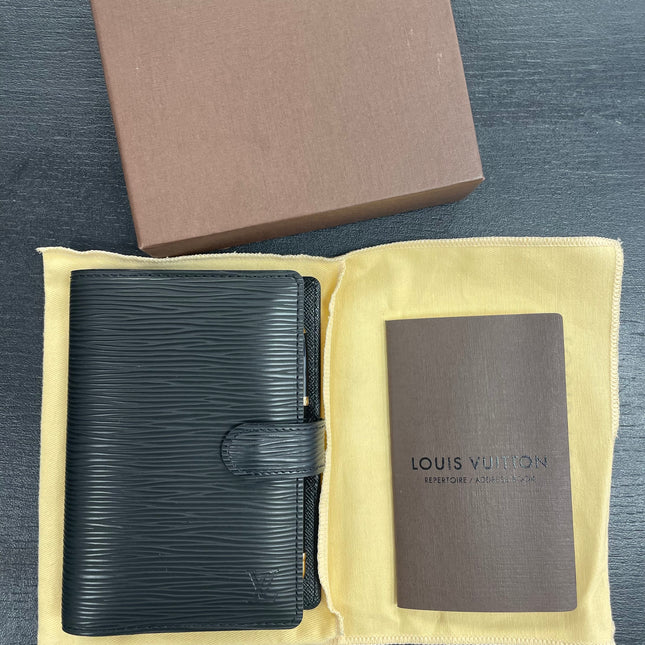 Agenda PM cuir Épi Noir Louis Vuitton