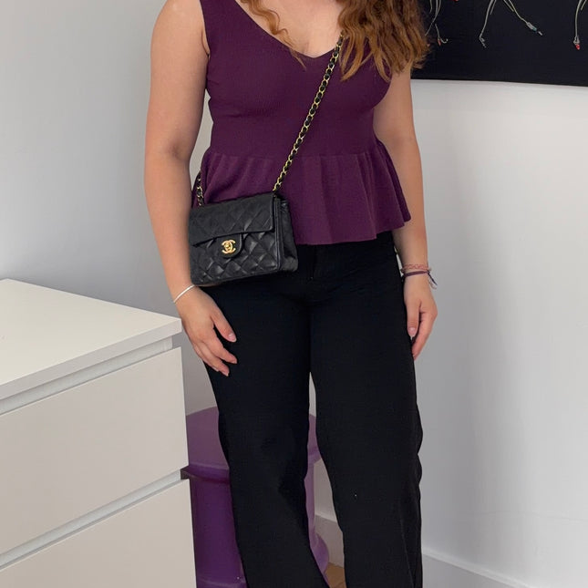 Sac chanel mini square noir