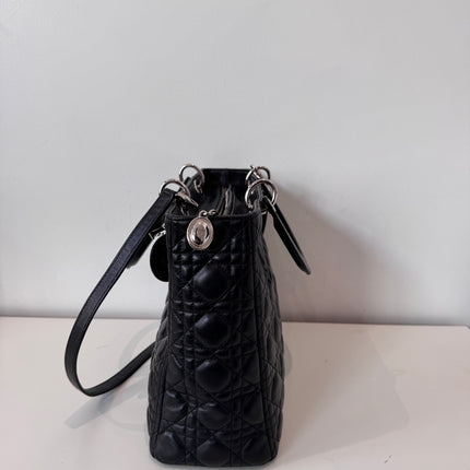 Sac Lady Dior Large bandoulière Noir