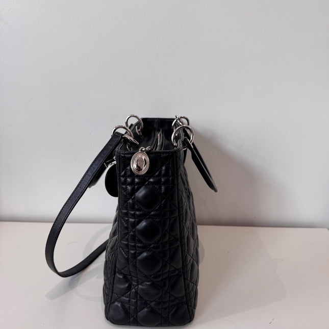 Sac Lady Dior Large bandoulière Noir