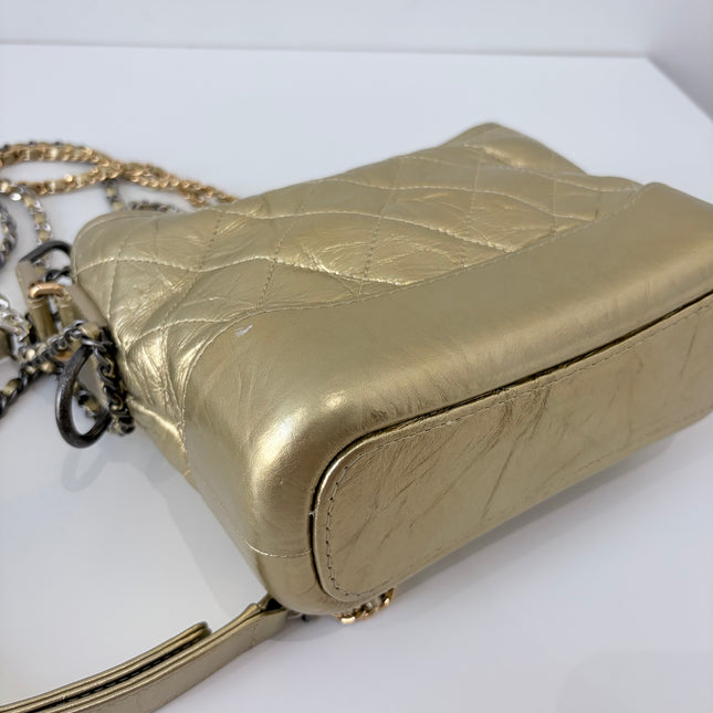 Sac Chanel mini Gabrielle Doré