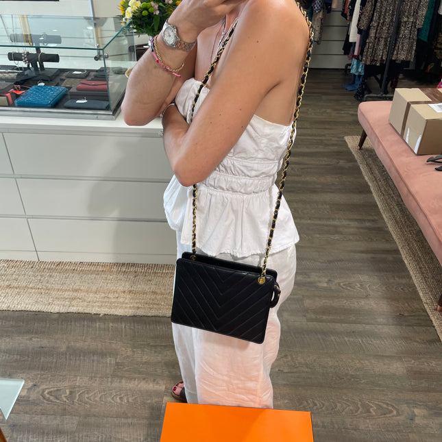 Sac Caméra Chevrons Chanel