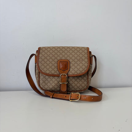 Sac Celine bandoulière toile macadam