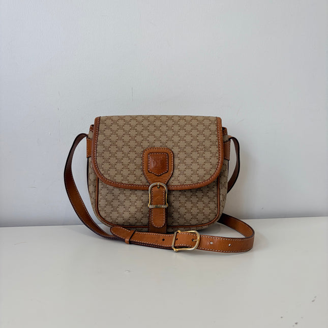 Sac Celine bandoulière toile macadam