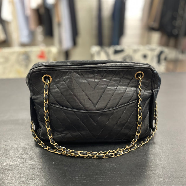 Sac Caméra vintage Chanel Noir