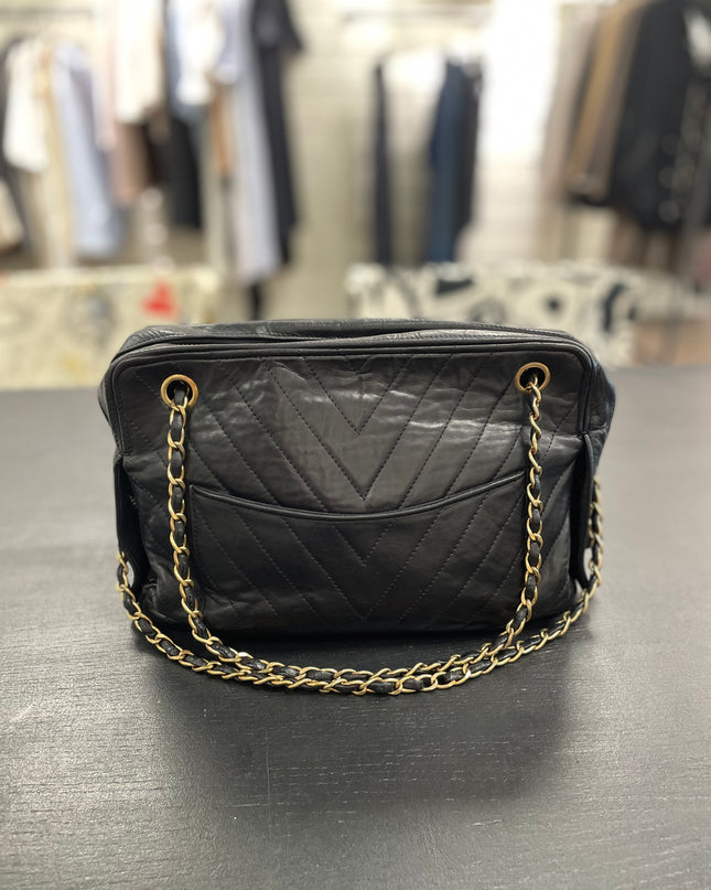 Sac Caméra vintage Chanel Noir