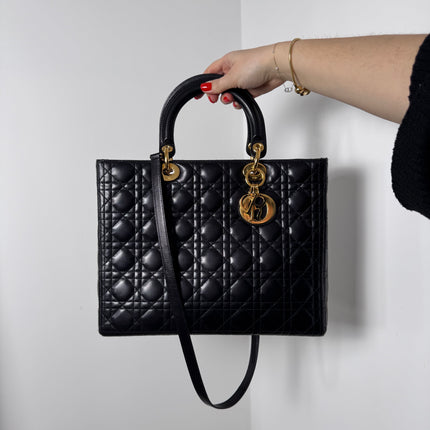 Sac Lady Dior Large Noir