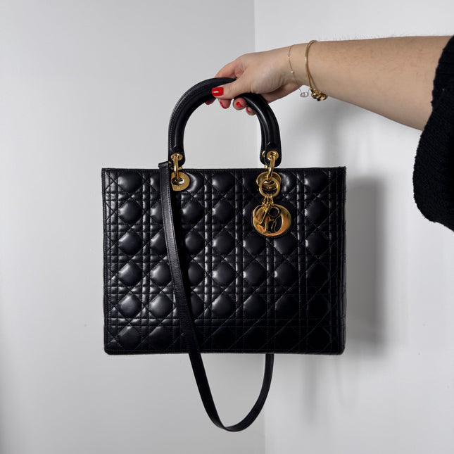 Sac Lady Dior Large Noir