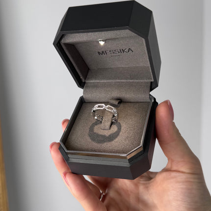 Bague Move Uno Link pavée Messika T52