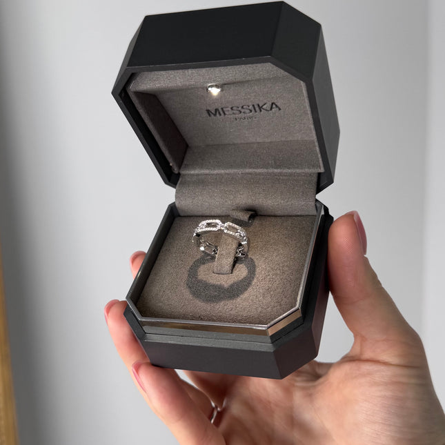 Bague Move Uno Link pavée Messika T52