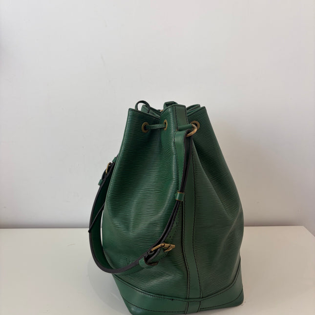 Sac Noé GM Louis Vuitton Cuir Épi Vert