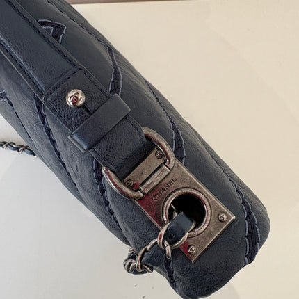 Sac Chanel Timeless chevrons bleus