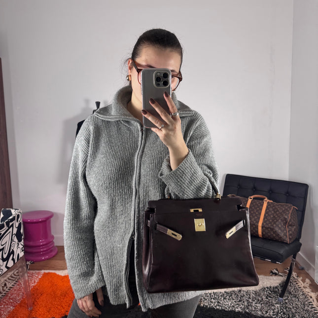 Sac Kelly 32 Hermès Chocolat