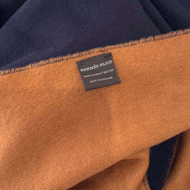 Étole Hermès cachemire double face