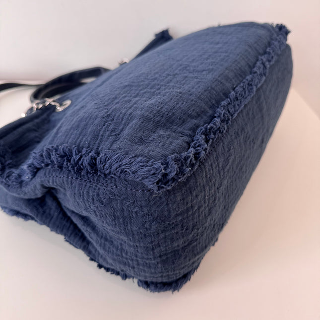 Cabas Chanel Deauville navy blue