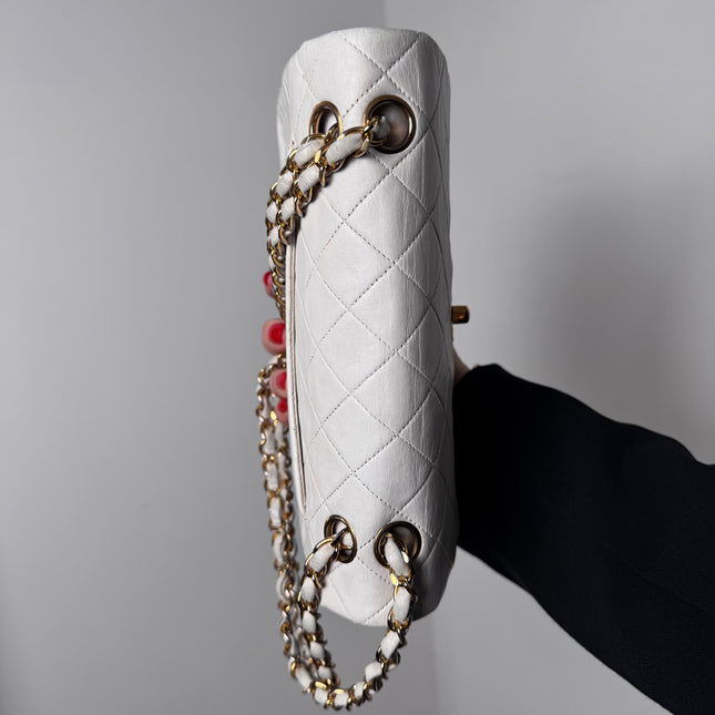 Sac Chanel Timeless Vintage 23cm Blanc