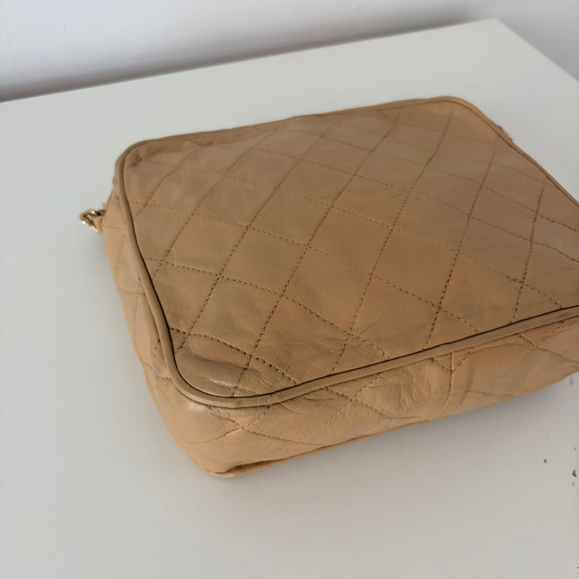 Sac Chanel Caméra Vintage beige