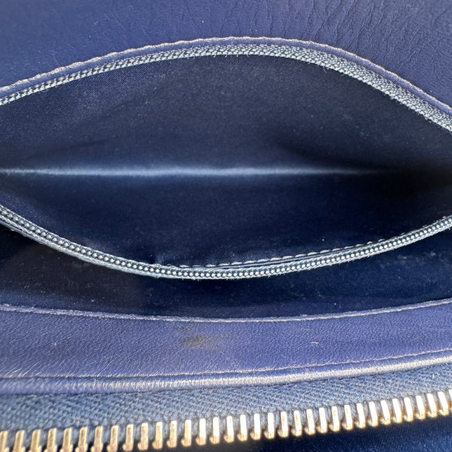 Sac Chanel Cabas Chevrons Bleu Marine