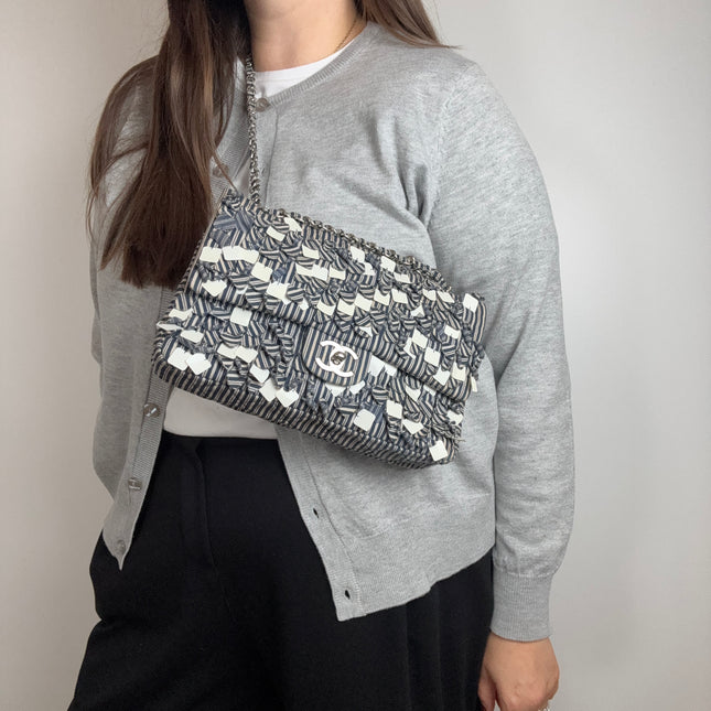 Sac Chanel Timeless Tissu Rayé