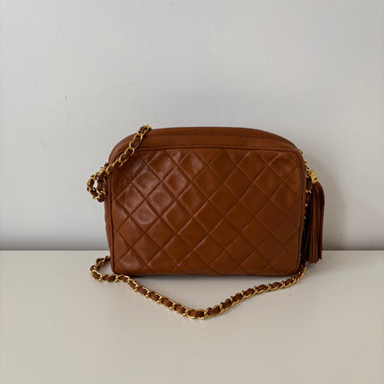 Sac Chanel caméra caramel