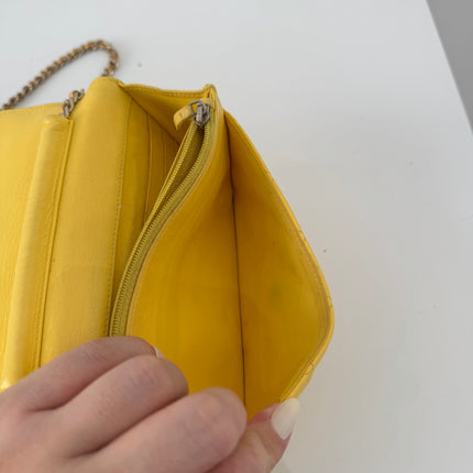 Sac Chanel Wallet on Chain Jaune