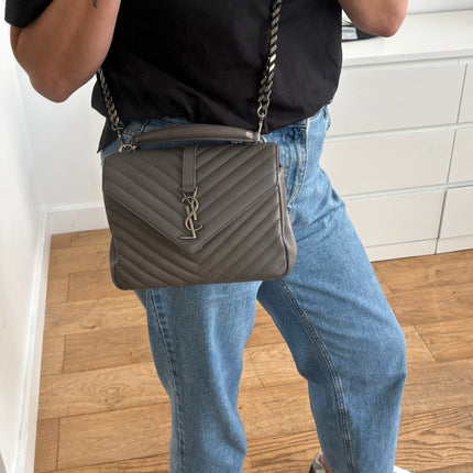 Sac Saint Laurent Collège small gris