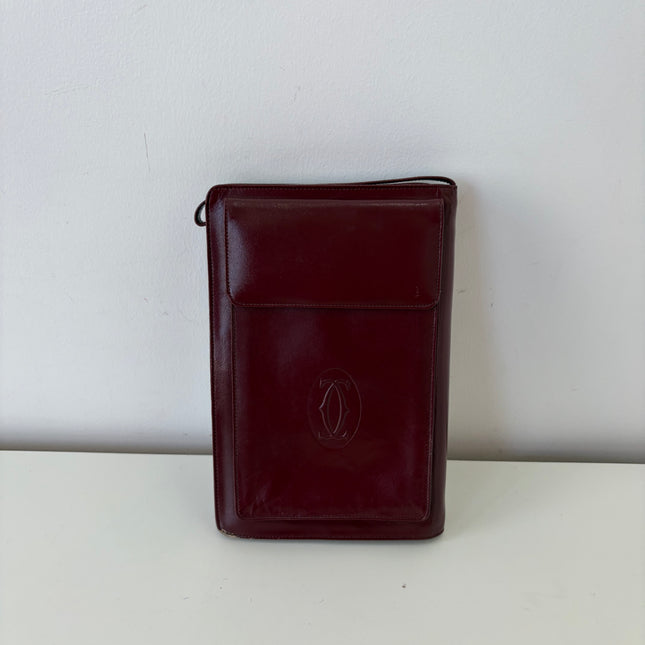 Pochette Cartier à Dragonne bordeaux