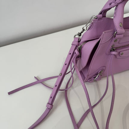 Sac Balenciaga mini neo City lilas