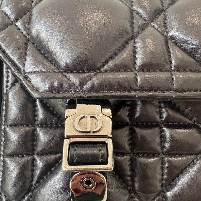 Sac Dior Camp Small cuir noir