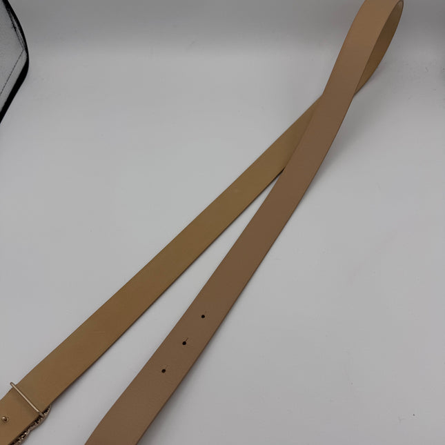 Ceinture Chanel cuir Beige