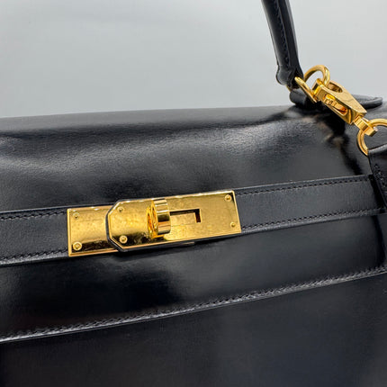 Kelly 32 Hermès Box Noir
